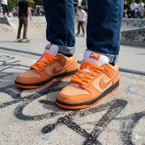 Nike SB Dunk Low Concepts Orange Lobster Mens Size 12 Orange FD8776-800 Suede